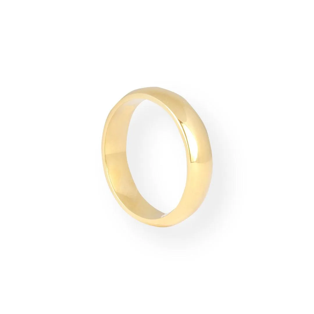 18ct Yellow Gold Court Finish Band 5mm GR-8332