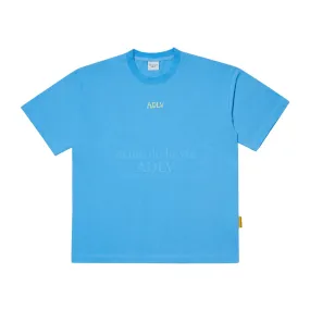 acmé de la vie (ADLV) Glossy Basic Logo Short Sleeve T-Shirt Blue