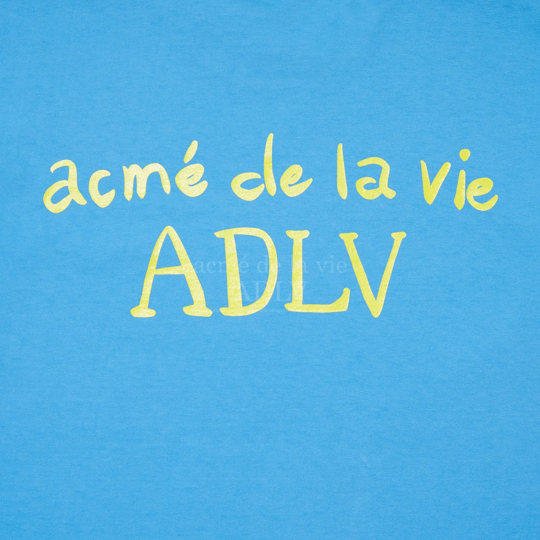 acmé de la vie (ADLV) Glossy Basic Logo Short Sleeve T-Shirt Blue