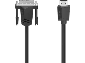 Adaptador - Hama 00200715, De conector HDMI a conector DVI-D, Hasta 4K UHD, 1.8 m, Negro