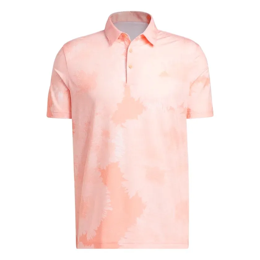 adidas Flower Mesh Print Golf Polo Shirt HS1130