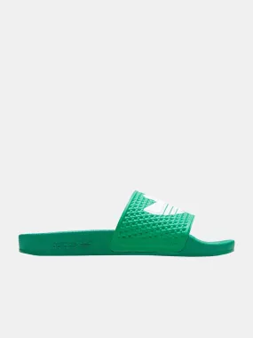 Adidas Shmoofoil Slides - Semi Court Green / Cloud White