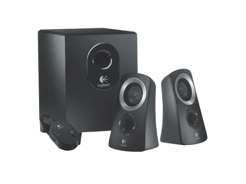 Altavoces para PC - Logitech Speaker System Z313 con subwoofer, Entrada jack 3.5 mm, 25 W, Negro