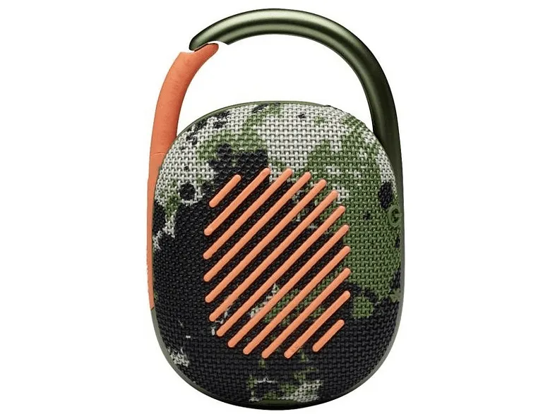 Altavoz inalámbrico - JBL Clip 4, 5 W, 10 horas, Bluetooth 5.1, IP67, Clip&Play, Camuflaje