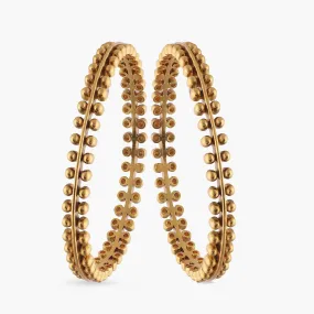 Althaia Antique Gold-Plated Tribal Bangles