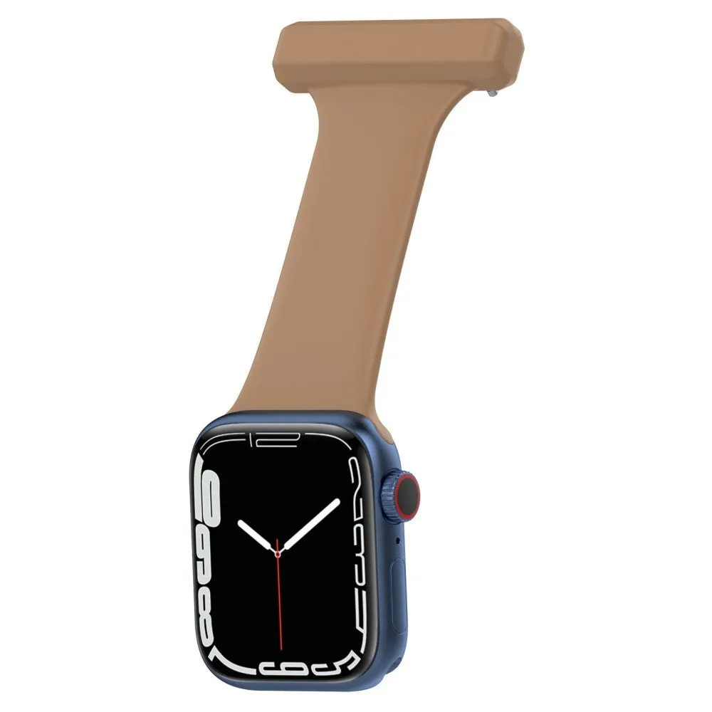 Apple Watch (38/40/SE/41MM) Sygepleje Silikone Urrem - Brun