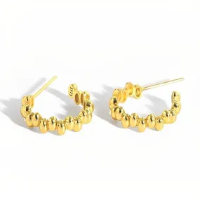 Beaded Hoop Earrings