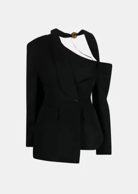 Black 'La Veste Baska' Blazer