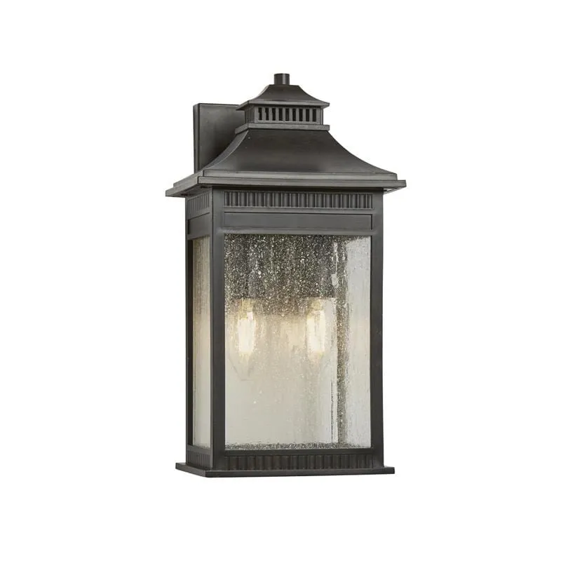 Classic Seeded Glass Lantern Wall Light | 1 Light or 2 Light