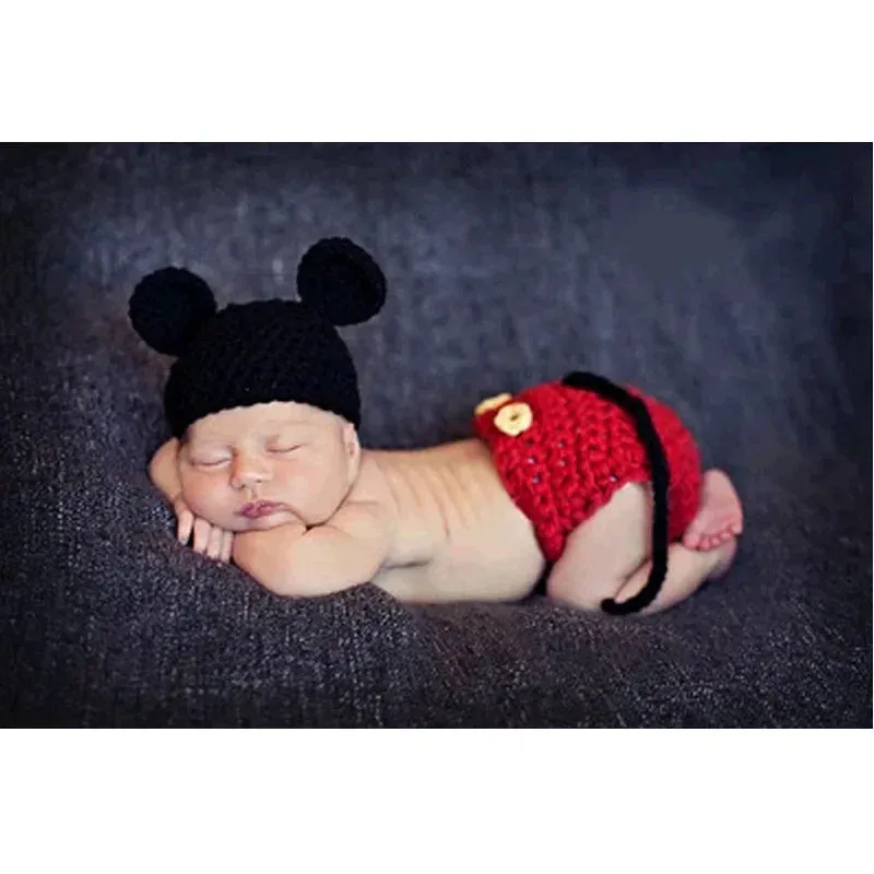 Copy of Baby Photo Props Animal Crochet Outfit, Newborn Photography Accessories Costumes, Newborn Photography Props Outfit