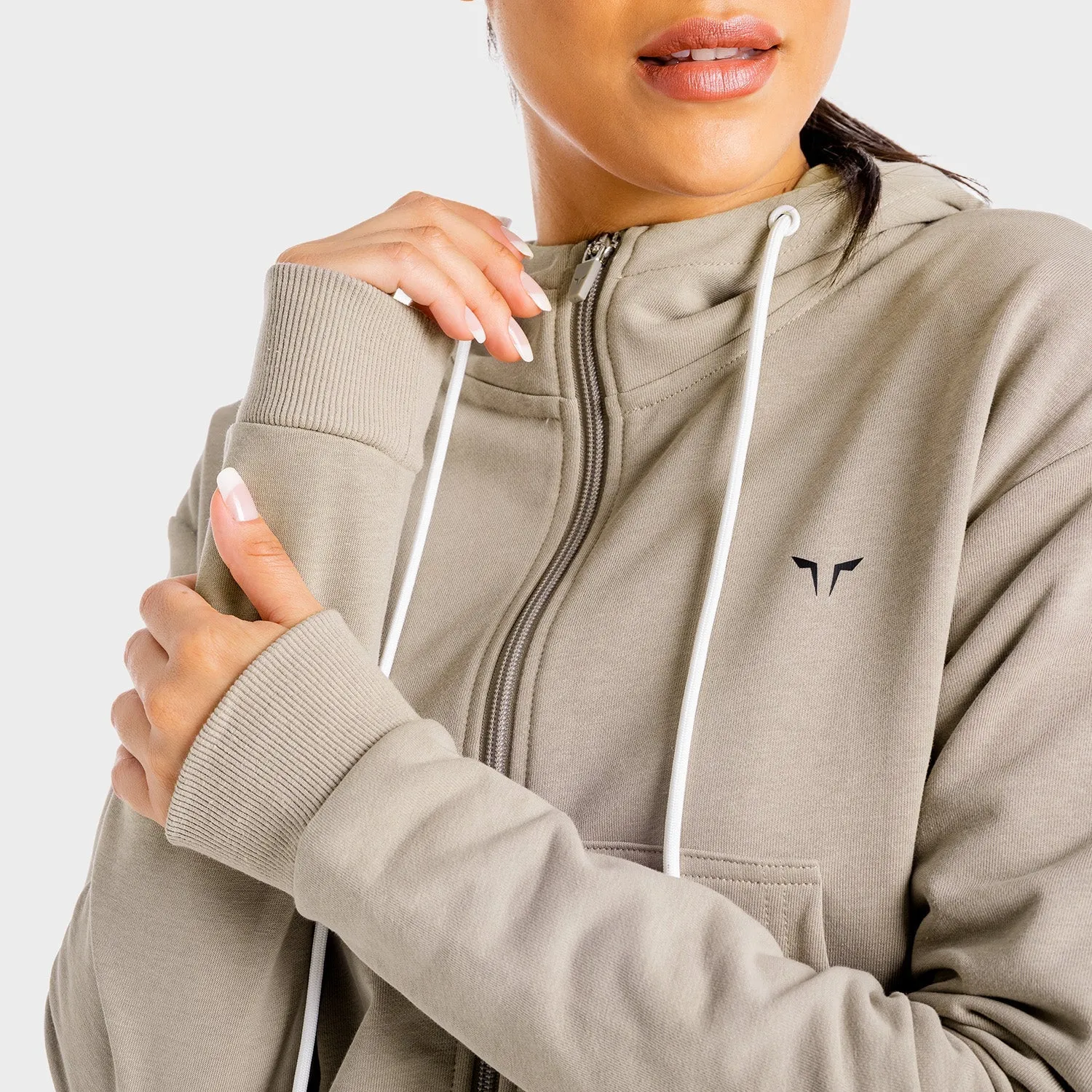 Core Zip Up - Taupe