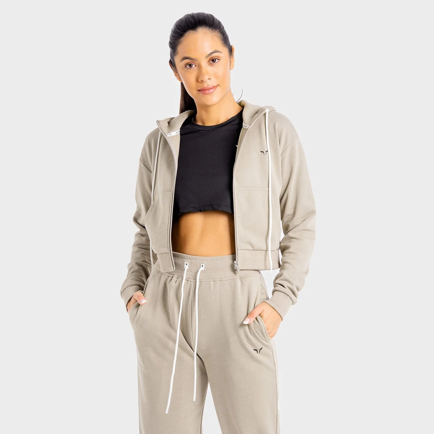 Core Zip Up - Taupe