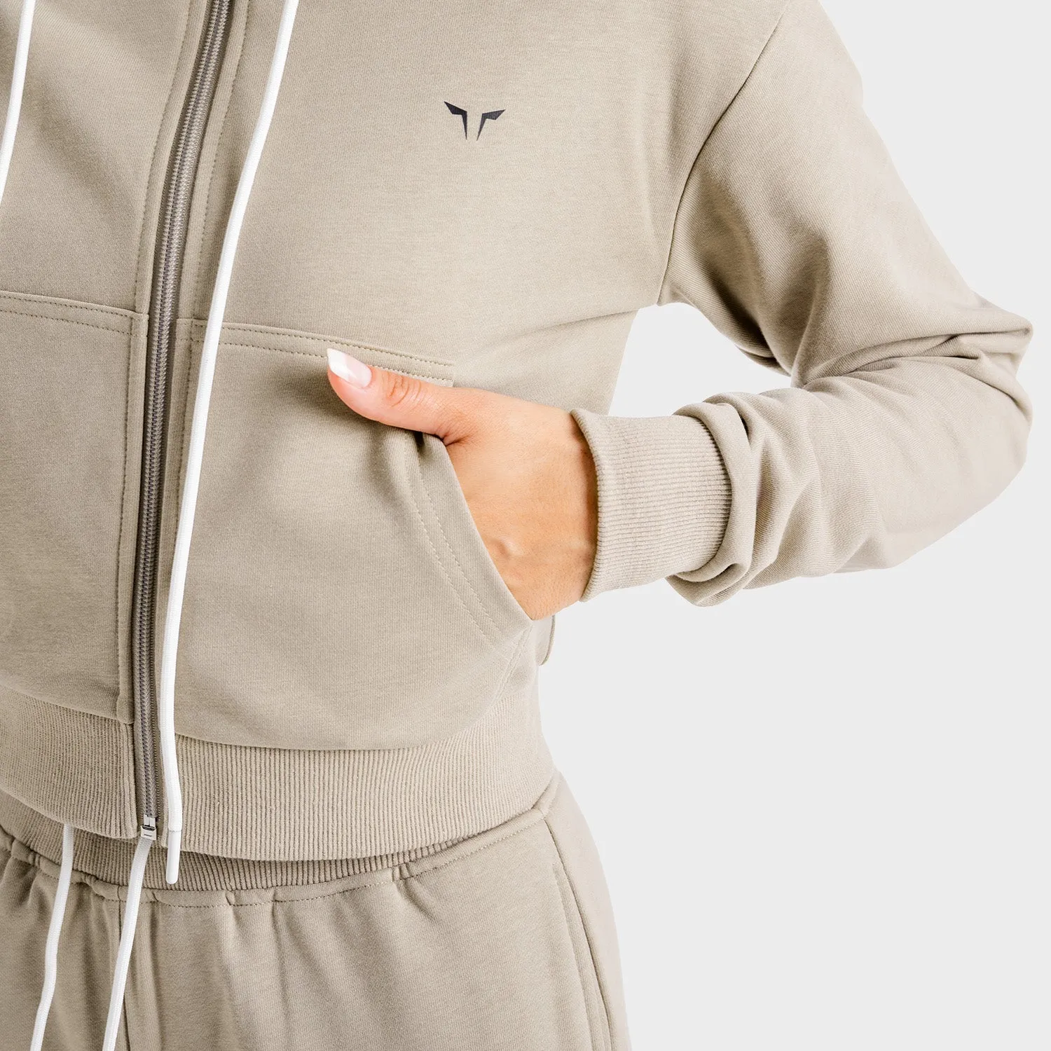 Core Zip Up - Taupe