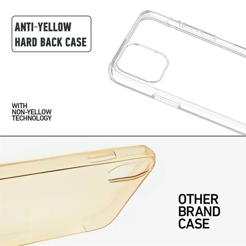 Crystal Clear Hard Back Anti-Yellowing Phone Case For Apple iPhone 13