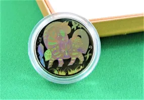 Currency - Gold Coin - $150 - 2002 - RCM - Hologram Coin - Lunar Year of the Horse