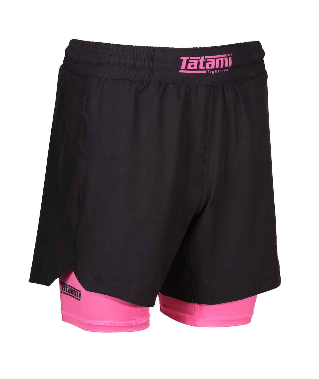 Dual Layer Grappling Shorts - Pink