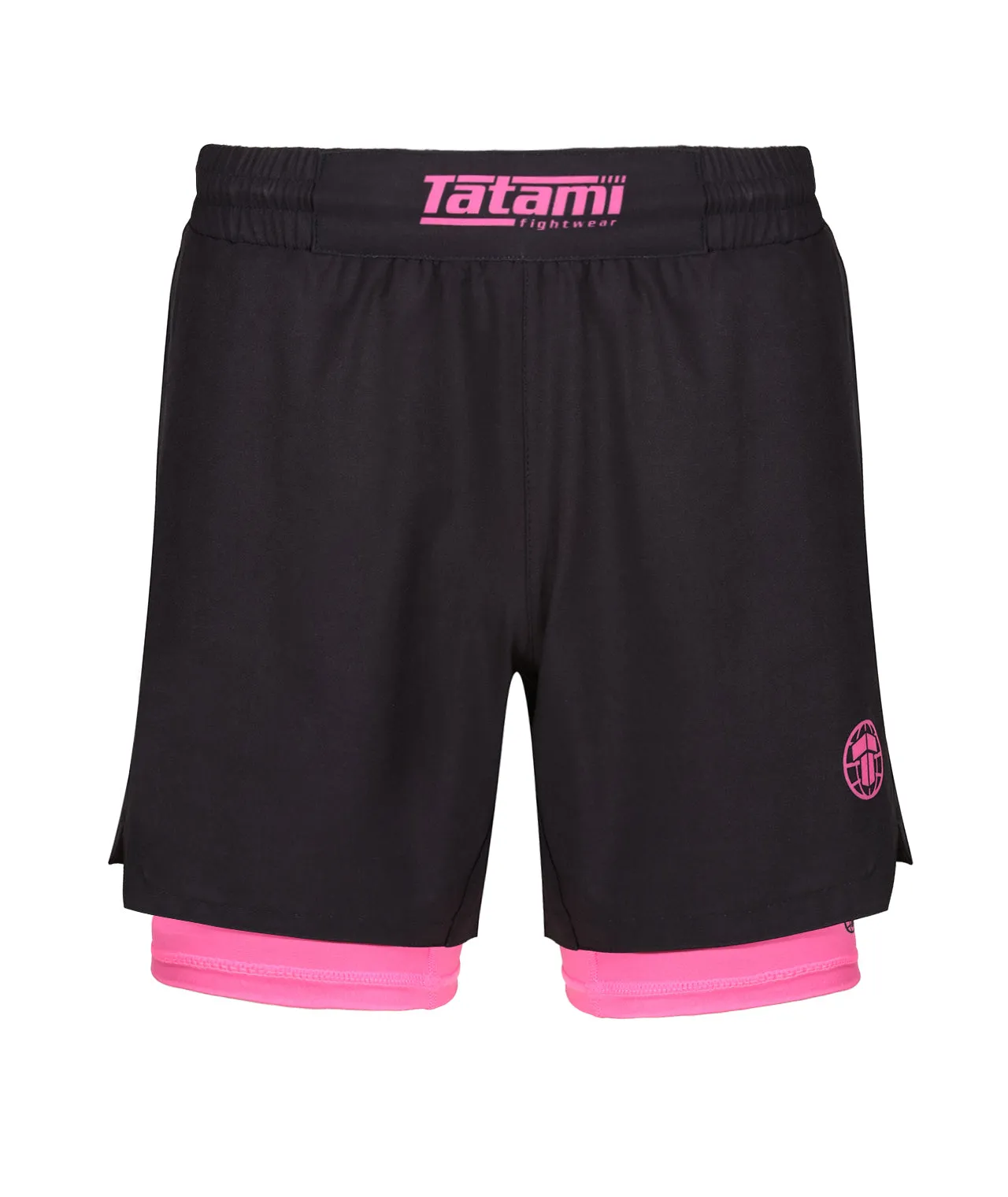 Dual Layer Grappling Shorts - Pink