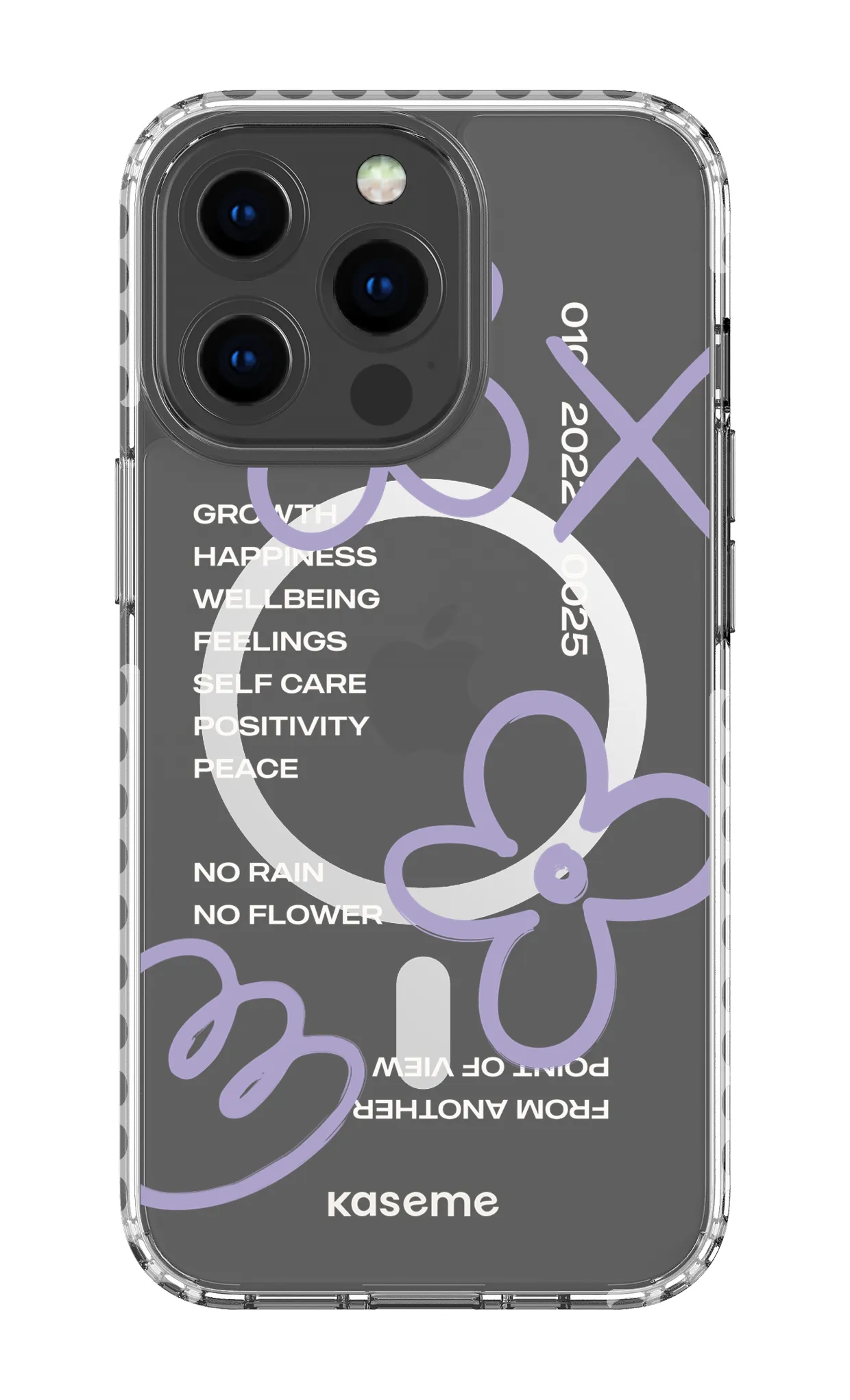 Feelings purple clear case