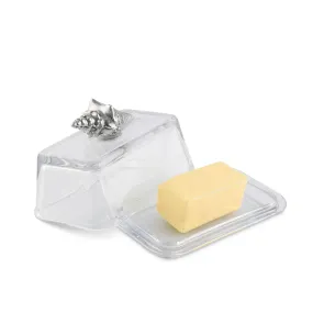 Glass Butter Dish- Shell