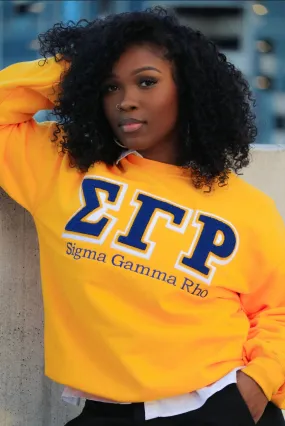 Gold Vintage SGRHO Sweatshirt (Unisex Sizing)