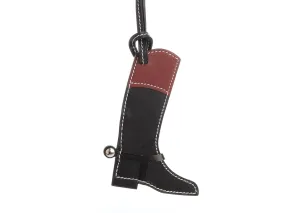 Hermès Black and Rouge H Boot Bag Charm