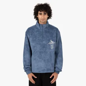 Honor The Gift Corduroy Quarter Zip Anorak / Blue