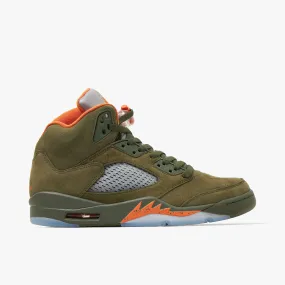 Jordan 5 Retro Army Olive / Solar Orange