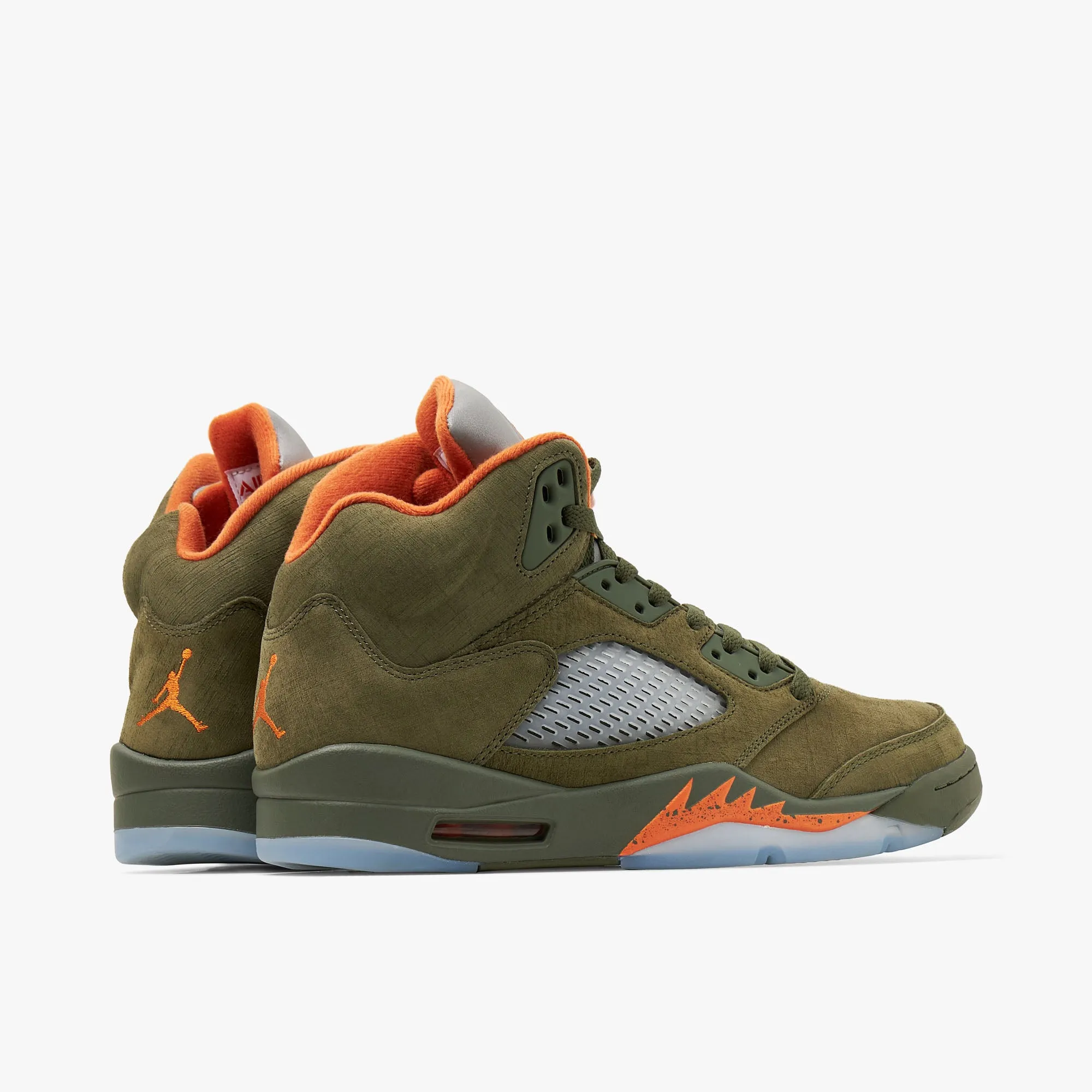 Jordan 5 Retro Army Olive / Solar Orange