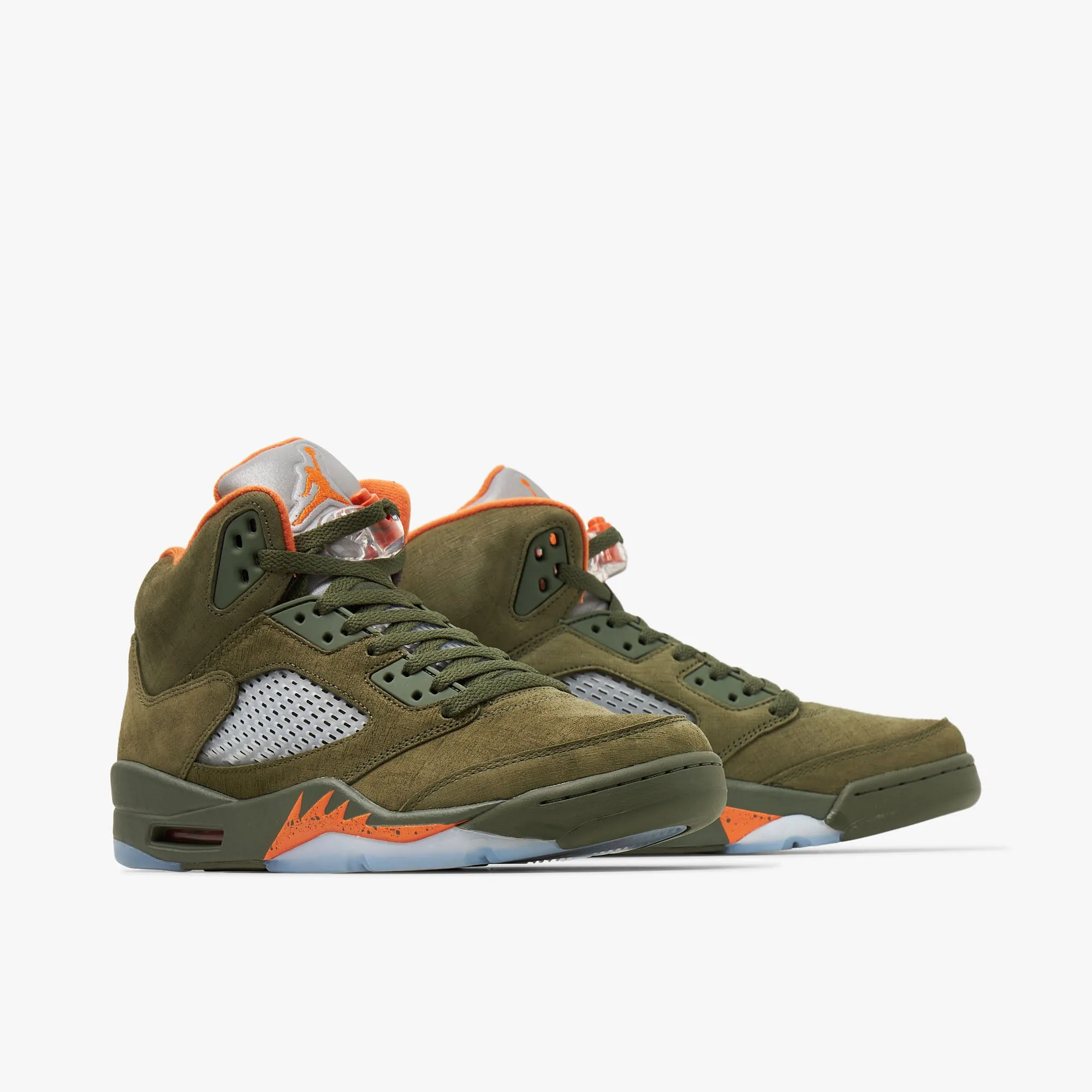 Jordan 5 Retro Army Olive / Solar Orange