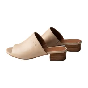 Low Heeled Mule Sandals (Linen)