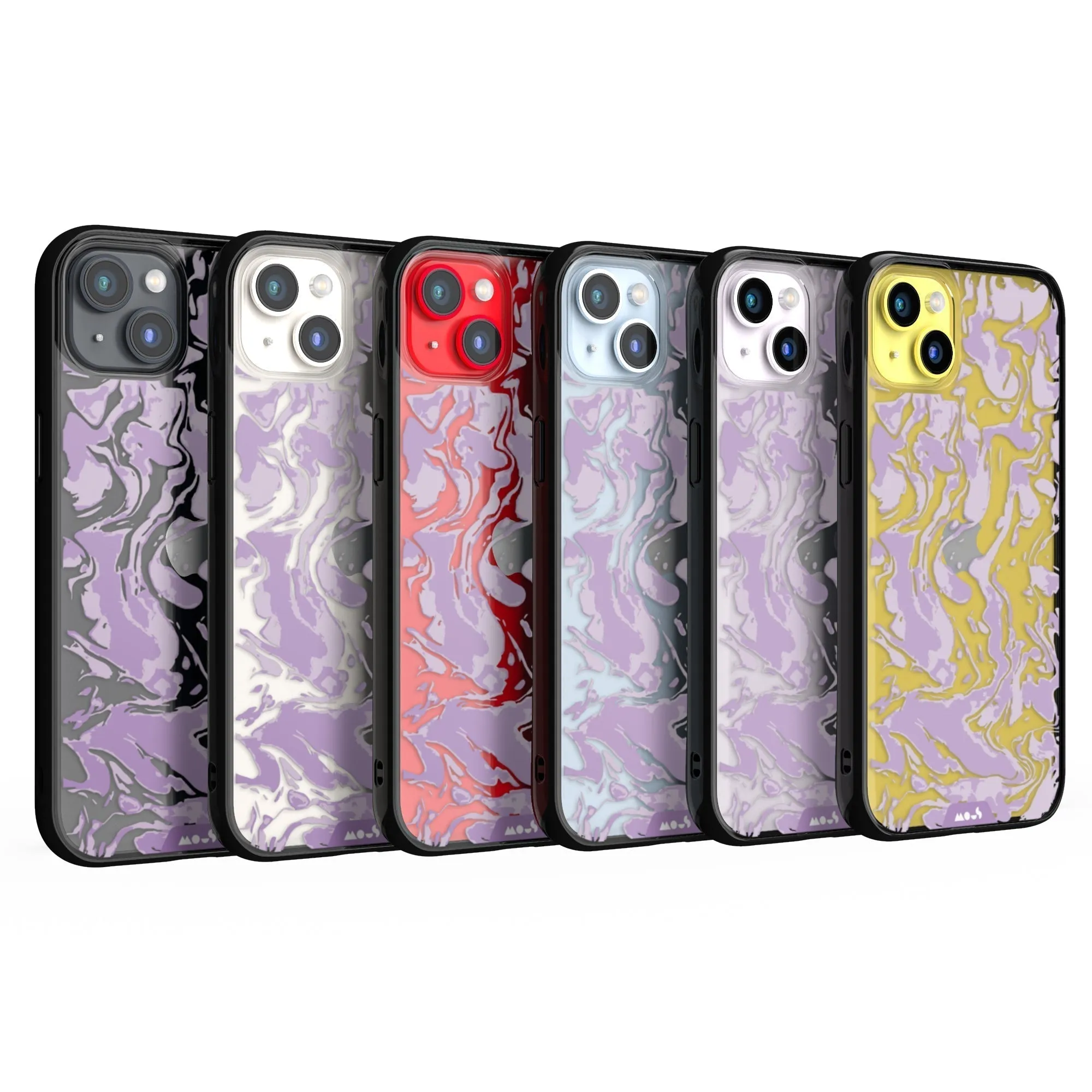 Marbled Lilac Purple Printed Phone Case - Clarity