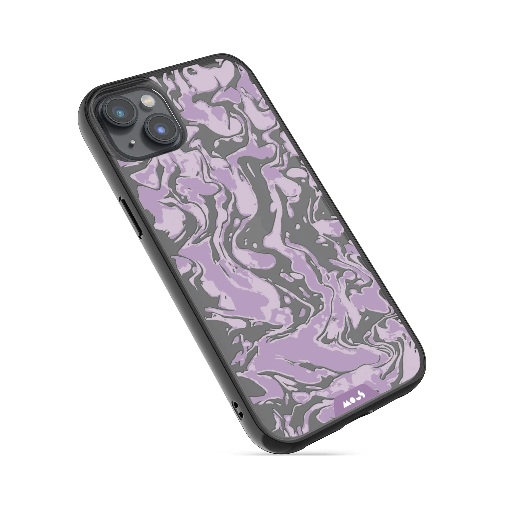 Marbled Lilac Purple Printed Phone Case - Clarity