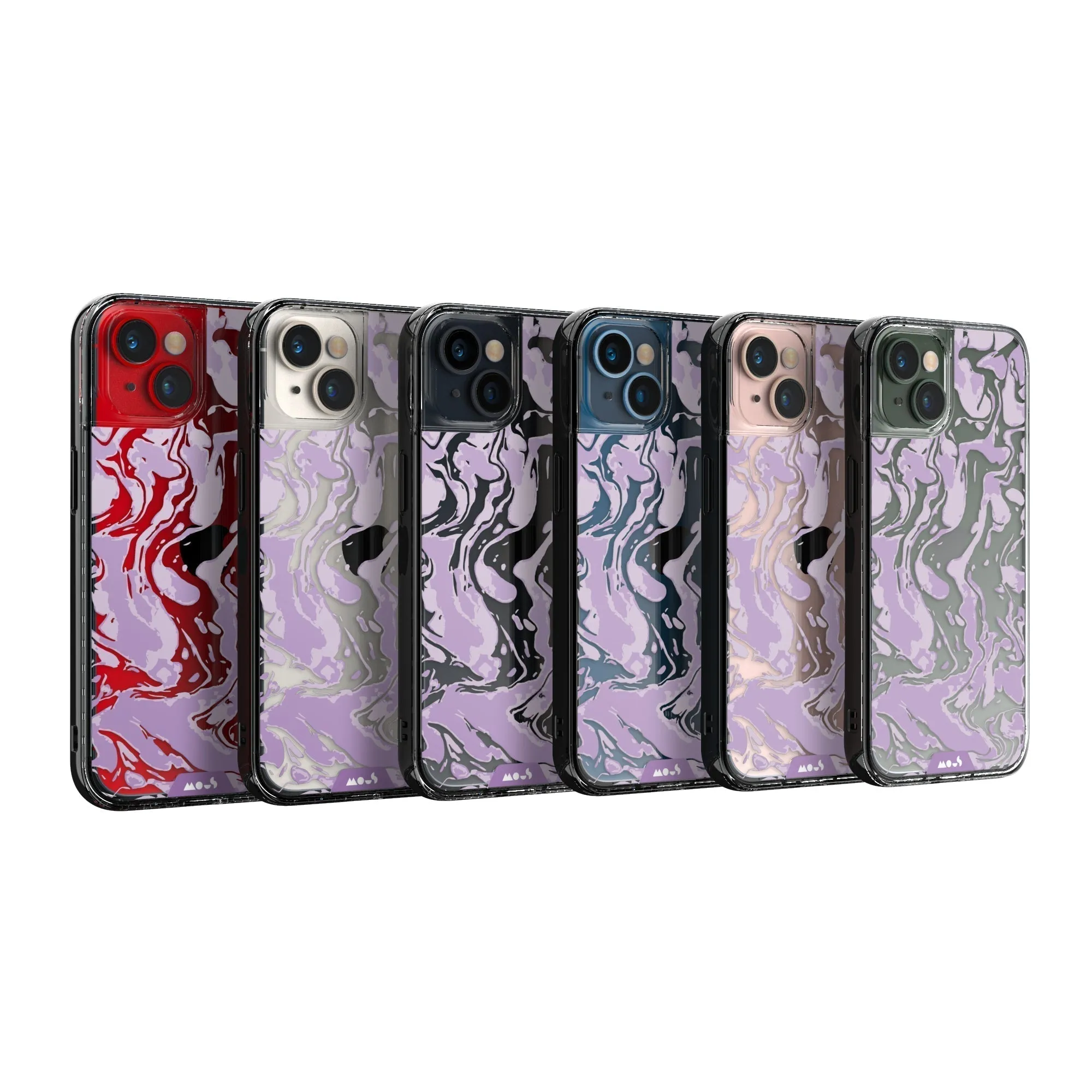 Marbled Lilac Purple Printed Phone Case - Clarity