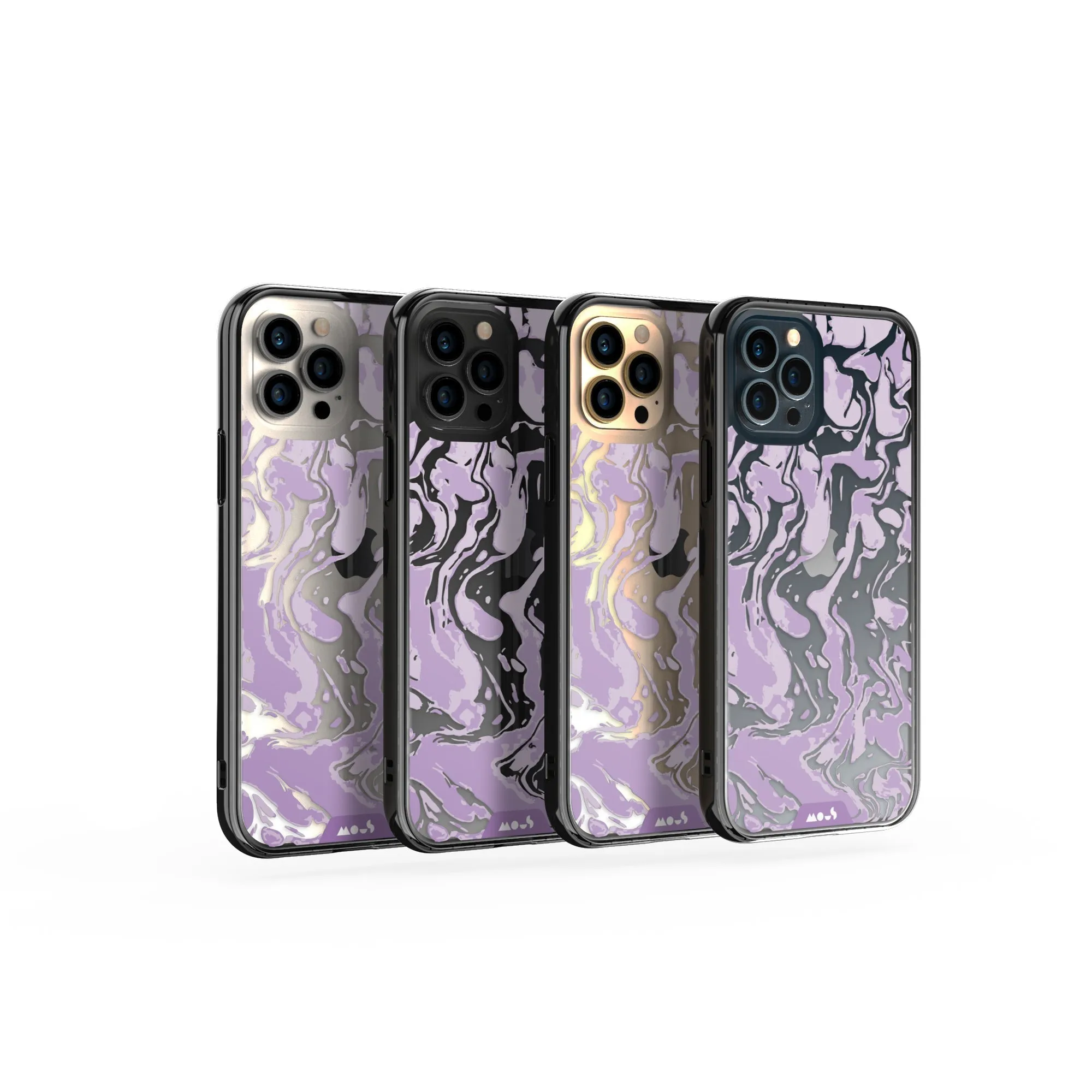 Marbled Lilac Purple Printed Phone Case - Clarity