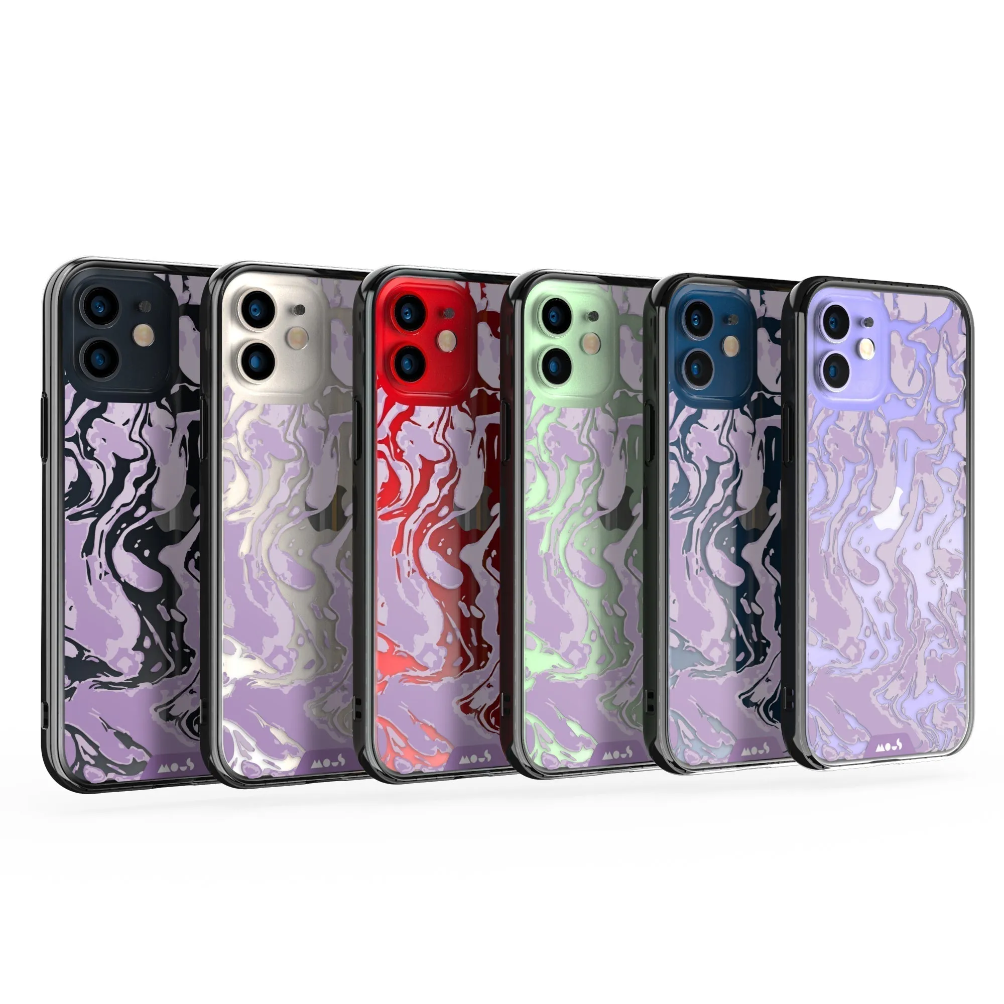 Marbled Lilac Purple Printed Phone Case - Clarity