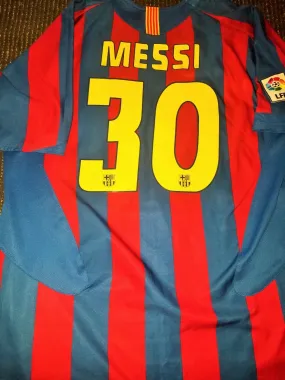 Messi Barcelona 2005 2006 Jersey Shirt Camiseta Maglia Trikot XL