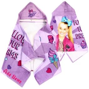 Personalized Embroidered Hooded Towel - Jojo Siwa