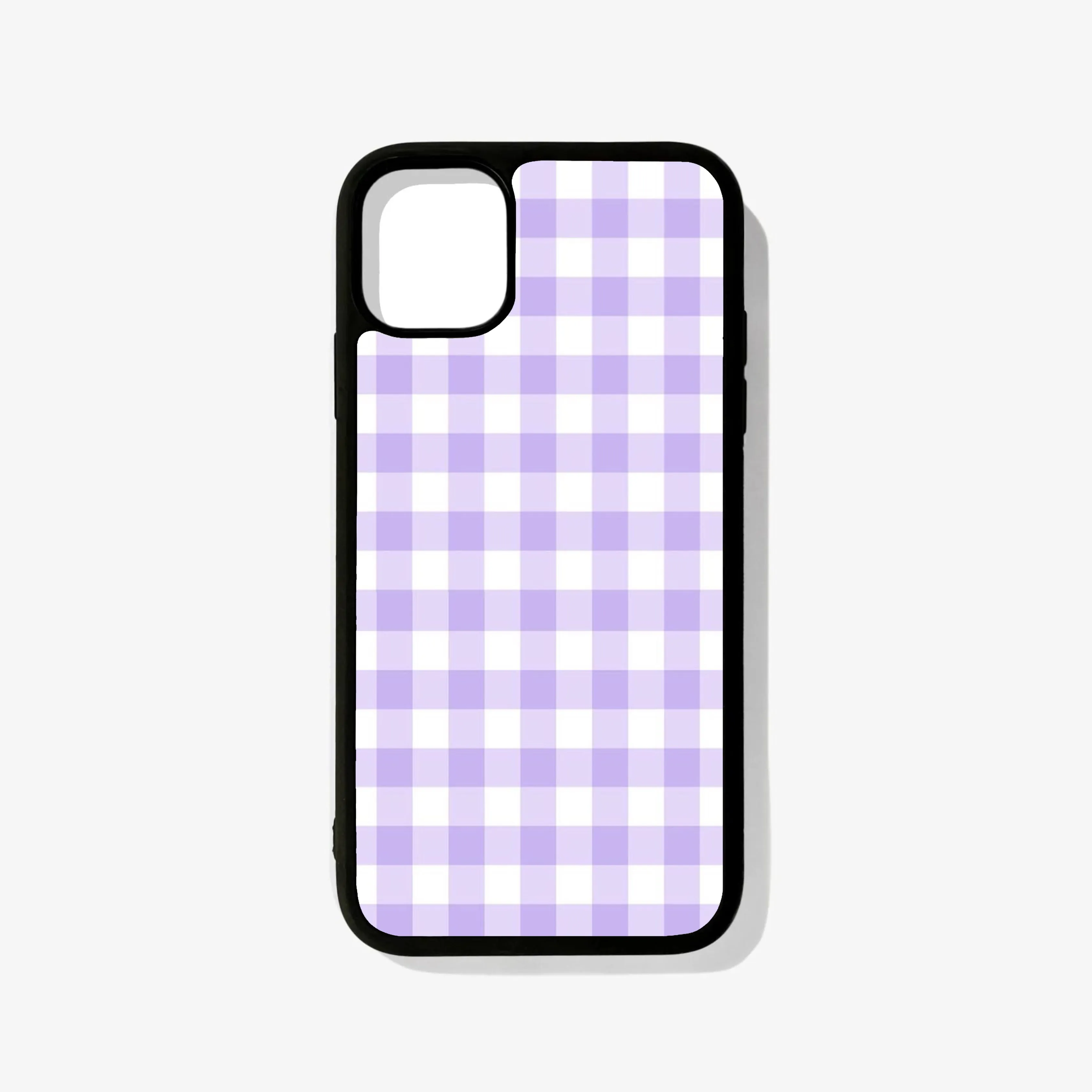 Purple Plaid Glass Case