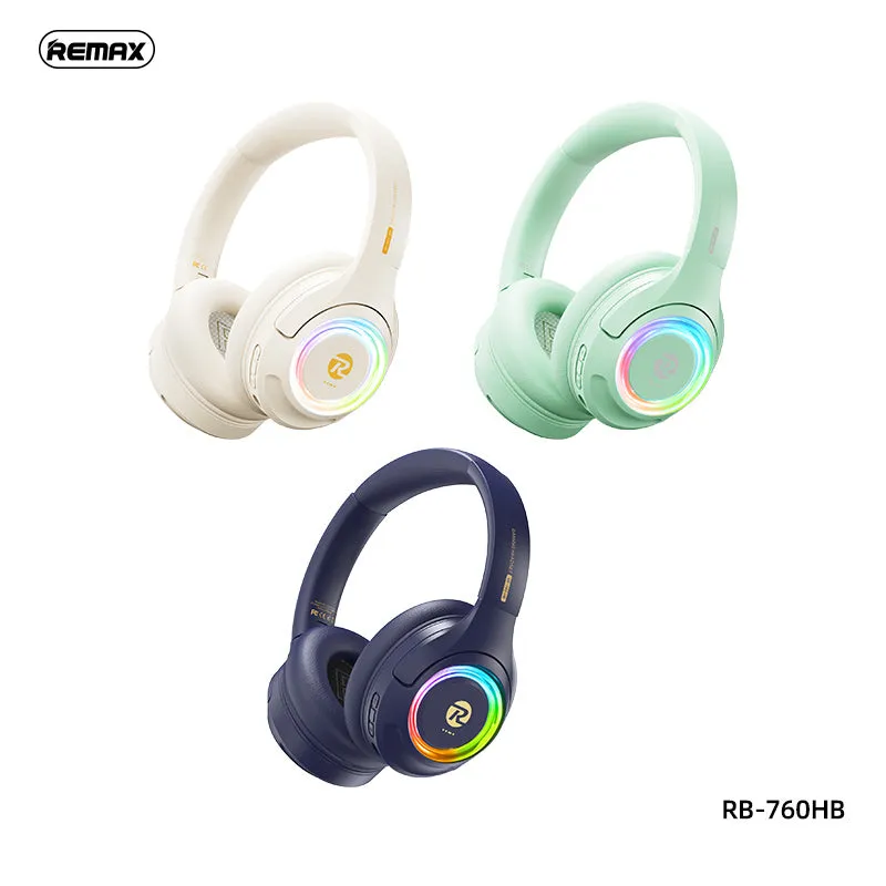 REMAX RB-760HB Bincorui Series Wireless Headphone - Blue