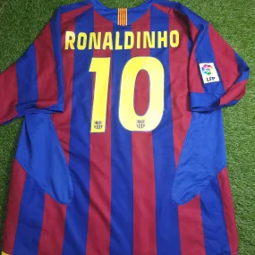 Ronaldinho Barcelona 2005 2006 Soccer Jersey Shirt XL SKU# 195970