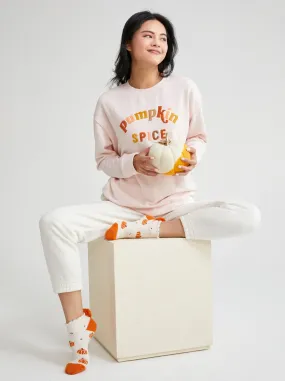 Shiraleah "Pumpkin Spice" Sweatshirt, Blush