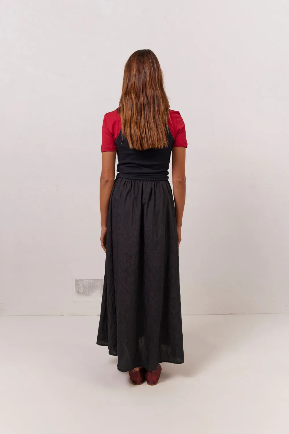 Solara Midi Skirt Black