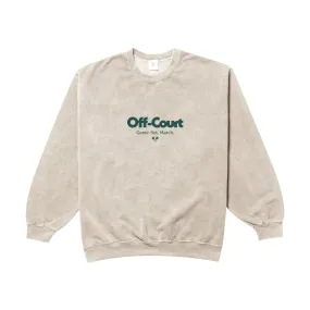 Vice 84 'Off Court GSM' Vintage Washed Sweater - Cream